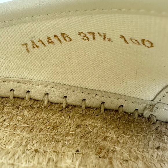 Gucci Woven GG Espadrille Wedge Heel - Women’s 7.5 - Picture 7 of 8